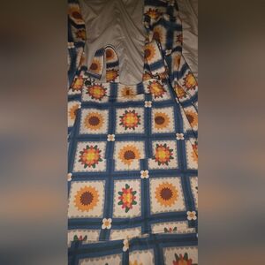 NWOT Retro Floral Pattern Swoveralls Size XL